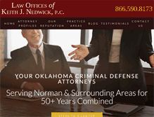 Tablet Screenshot of lawofficesofkeithnedwick.com